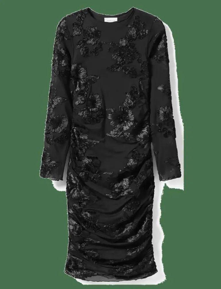 Lavinia L/S Dress - Midiklänningar
