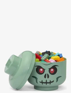 LEGO STORAGE HEAD (SMALL) - GREEN SKELETON - Förvaringslådor