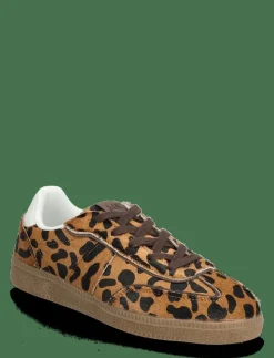 Leopard leather sneakers - Låga sneakers