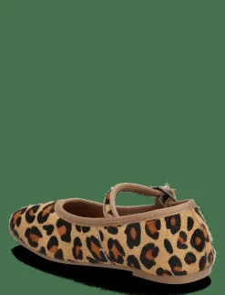 Leopard-print leather ballerinas - Ballerinaskor & Slip-ons