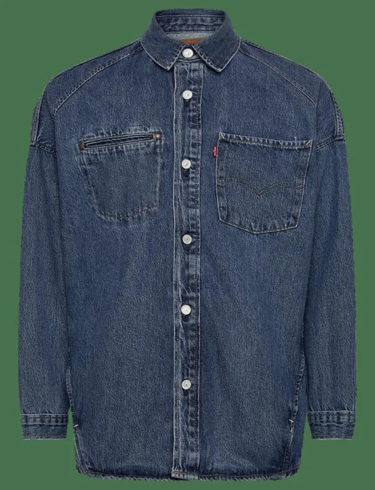 LEVIS TWIST SHACKET LETS DO TH - Ofodrade jeansjackor