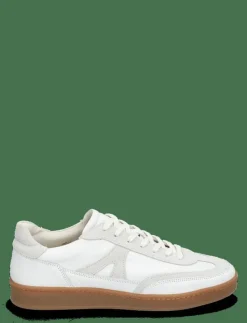 Liga - White Leather - Låga sneakers