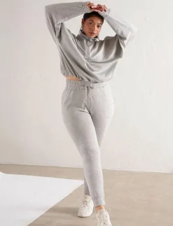 Light Grey Melange Comfy Sweatpants - Sweatpants