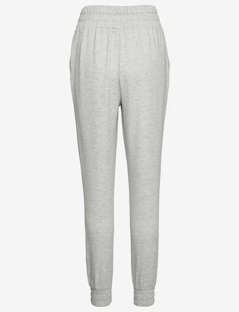 Light Grey Melange Comfy Sweatpants - Sweatpants