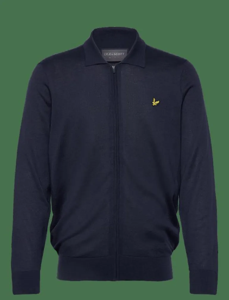 Lightweight Knitted Collared Cardigan - Stickat
