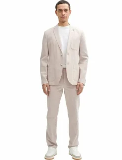 linen blazer - Enkelknäppta kavajer