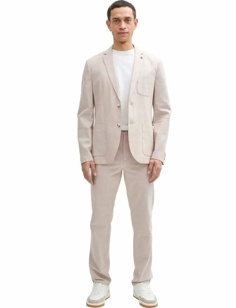 linen blazer - Enkelknäppta kavajer