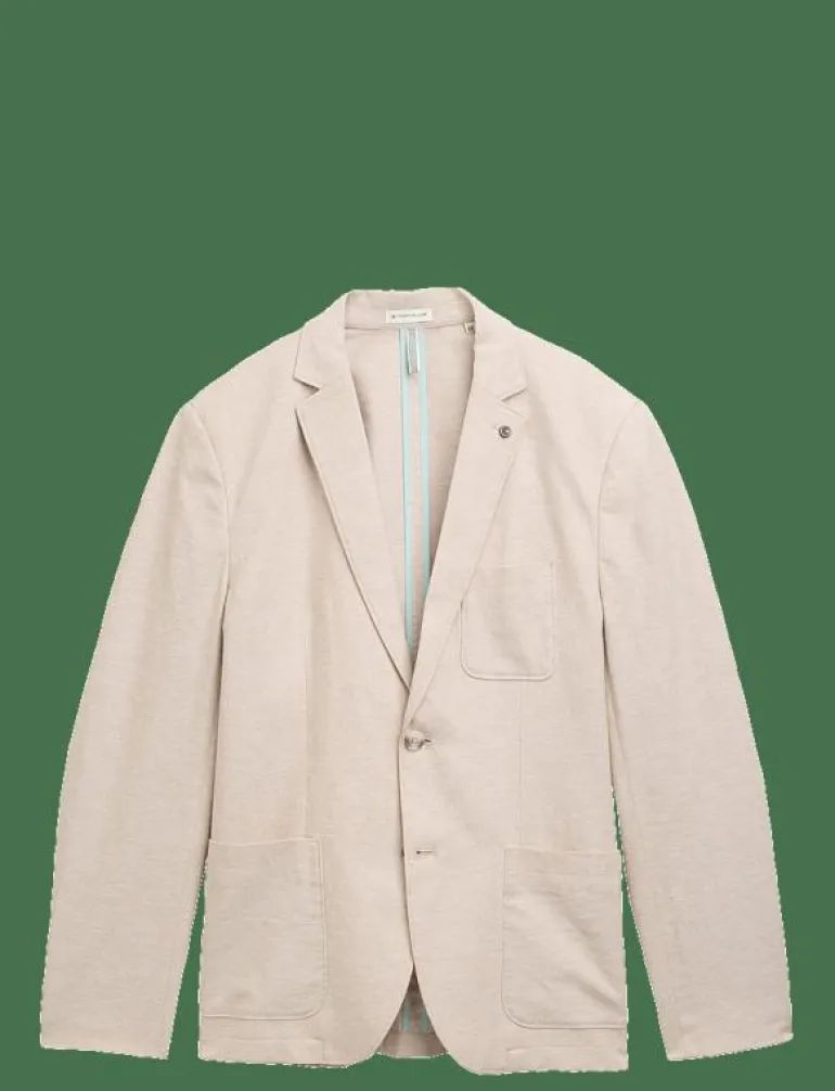 linen blazer - Enkelknäppta kavajer