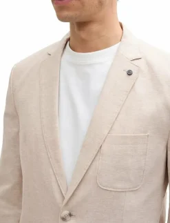 linen blazer - Enkelknäppta kavajer