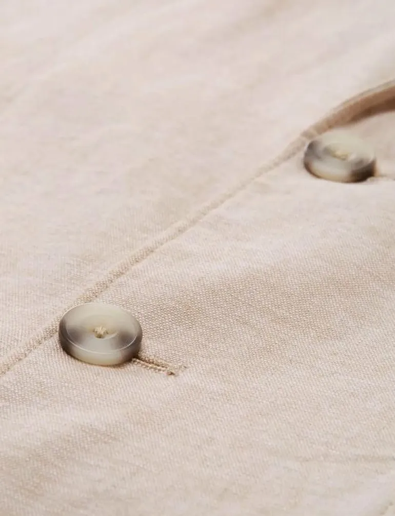 linen blazer - Enkelknäppta kavajer