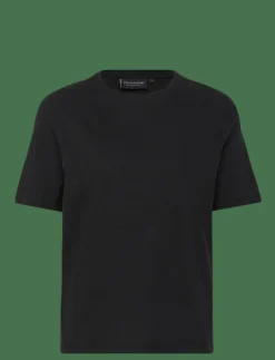Linen Blend Boxy Tee - T-shirts