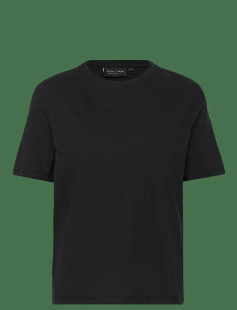 Linen Blend Boxy Tee - T-shirts