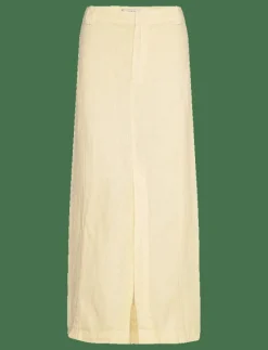 Linen skirt with slit - Midi kjolar