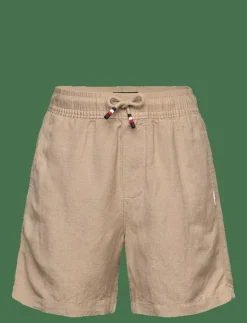 LINEN VISCOSE SHORT - Shorts