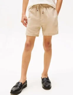 LINEN VISCOSE SHORT - Shorts