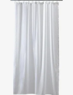 Lines shower curtain w/eyelets 200 cm - Duschdraperier