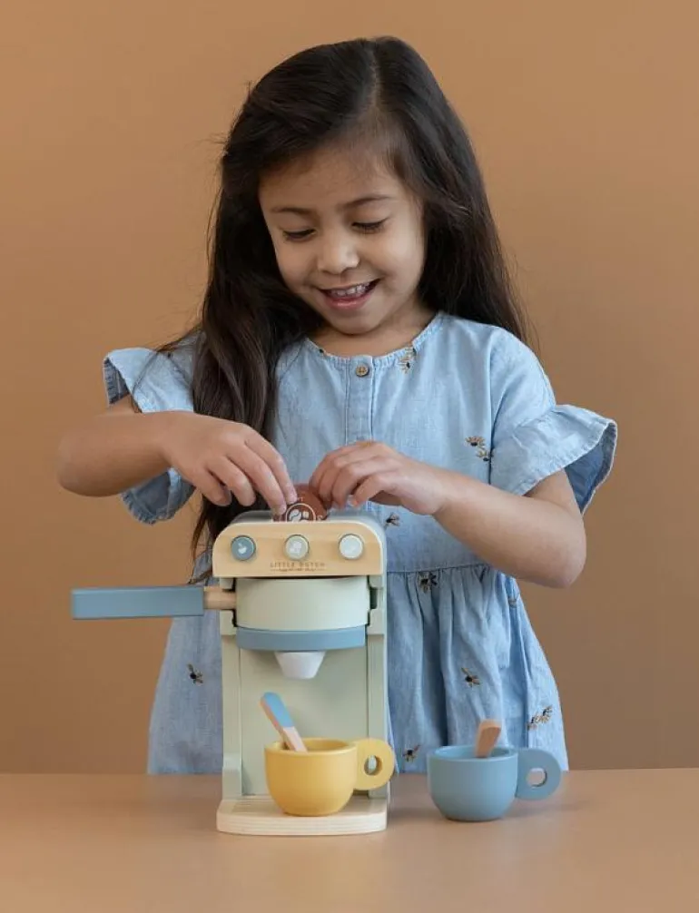 Little Dutch - Wooden Coffee machine - Leksakskök & Tillbehör