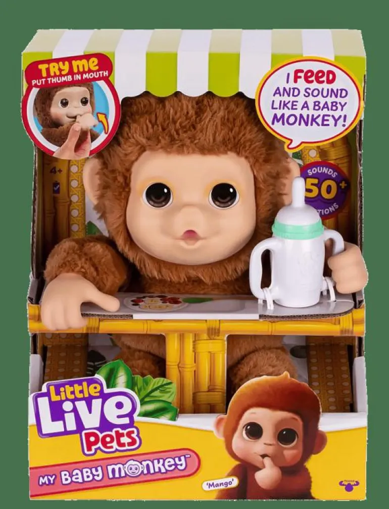 LITTLE LIVE PETS MY BABY MONKEY - Interaktivt djur
