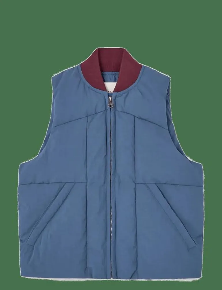 LOBSTER KID PUFFER VEST BLUE-GREY - Väst