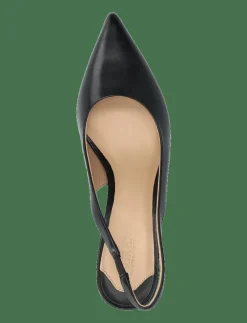 Lolah Burnished Leather Slingback Pump - Pumps