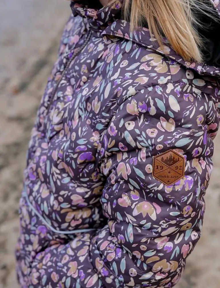 Long Puffer Jacket Aop Rec. - Dunjackor & fodrade jackor