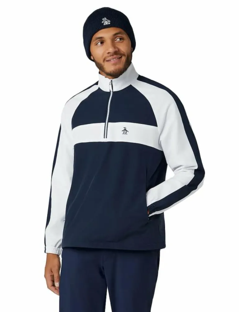 Long Sleeve 1/4-Zip Colour Block Jacket - Golfjackor