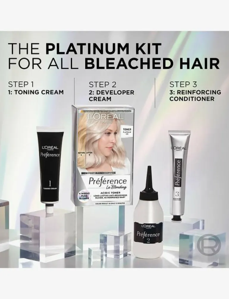L'Oréal Paris Préférence Le Blonding Toner Platinum Ice - Hårvård