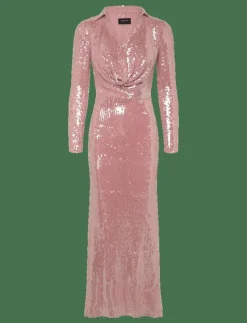 LOREL SEQUIN MESH MIDI DRESS - Midiklänningar