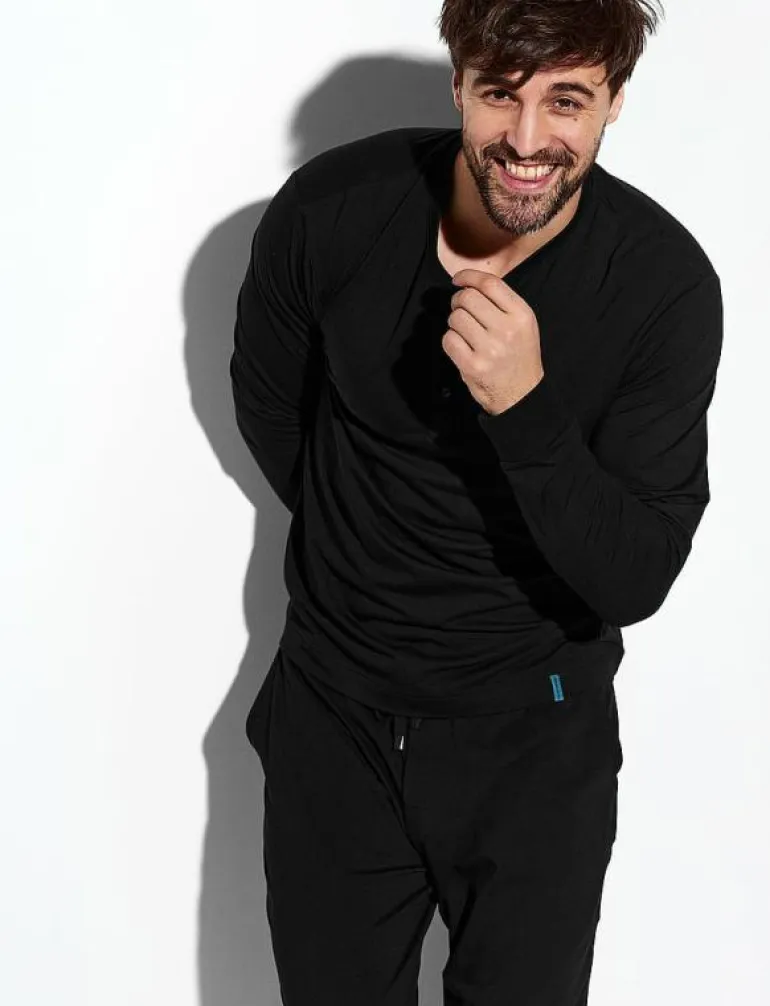 Lounge Henley Cotton Bamboo - Pyjamasöverdelar