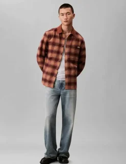 LS BRUSHED YD TWILL SHIRT JACKET - Jackor & rockar