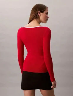 LS Color Blocked Cotton Sweater - Långärmade toppar