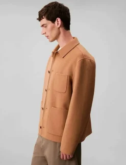 LS DOUBLE FACE WOOL BLEND CHORE - Ulljackor