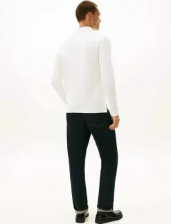 LS HERRINGBONE REG POLO - Långärmade pikéer