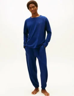 LS JERSEY PJ SET CUFFED - Pyjamas