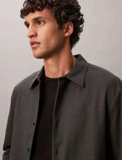 LS MELANGE FLANNEL EASY SHIRT - Flanellskjortor