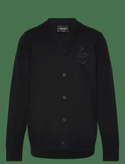 L&S Monogram Button Through Cardigan - Koftor