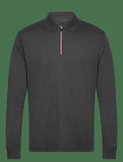 LS ZIP INTERLOCK REG POLO - Långärmade pikéer