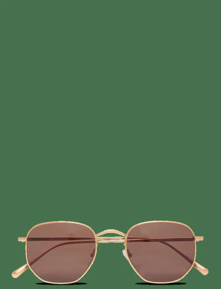 Lucca Gold Brown - Round Frame