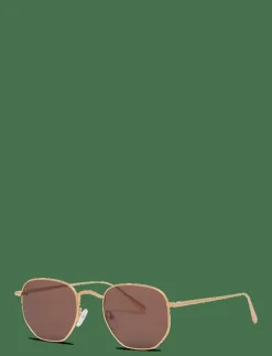 Lucca Gold Brown - Round Frame