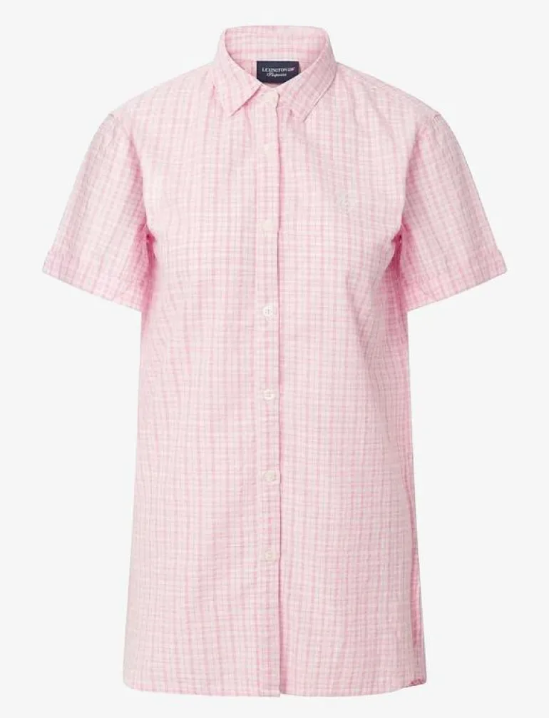 Lucy Kids Organic Cotton Seersucker Nightshirt - Nattlinnen