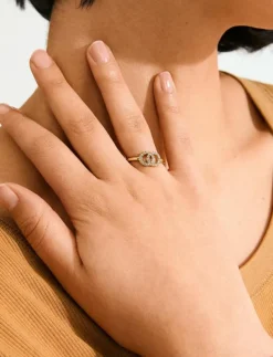 LULU halos stack ring gold-plated - Ringar