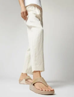 LULU SHIMMERLUX TOE-POST SANDALS - Platåsandaler