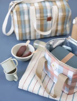 Lunch Cooler Bag - Cottage Blue Checks - Lunchlådor