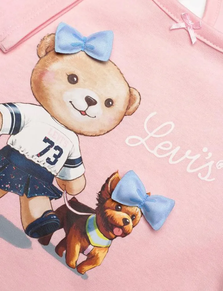 LVG JACKET TEE & WIDE JEAN SET - Set med långärmad t-shirt