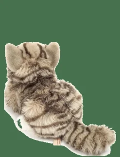 Lying Cat grey 20 cm - Mjukisdjur
