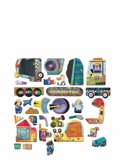 Magnetic Travel Box - Construction Site - Pysselset