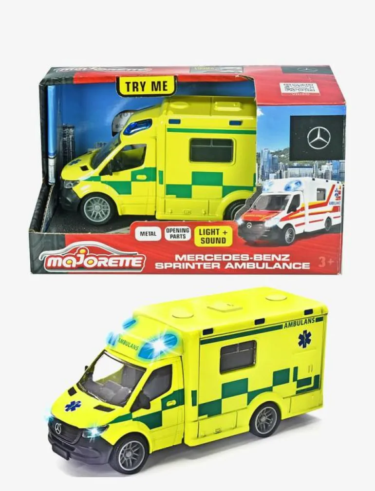 Majorette Grand Series - Mercedes-Sprinter Svensk Ambulans - Leksaksfordon