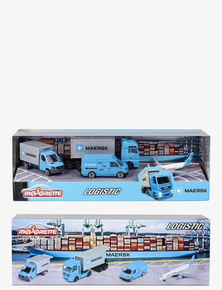 Majorette Maersk 4-Pack Presentförpackning - Lastbilar