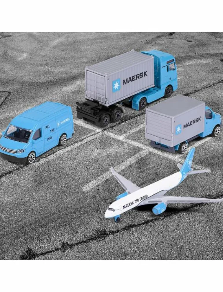 Majorette Maersk 4-Pack Presentförpackning - Lastbilar