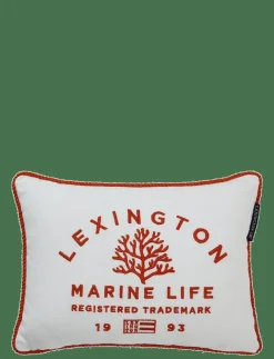 Marine Life Organic Cotton Canvas 40x30 Pillow - Kuddfodral